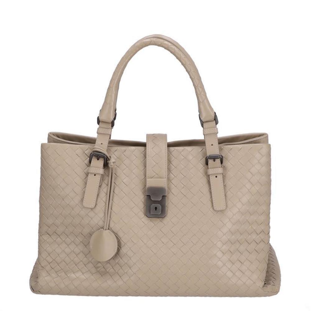 Bottega Intre Leather Tote Bag Brown